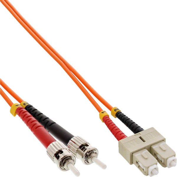 LWL Duplex Kabel, SC/ST, 50/125µm, OM2, 0,5m