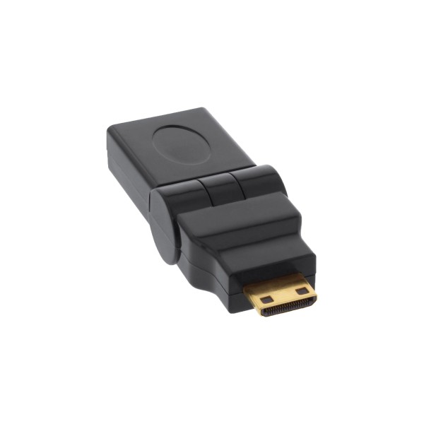 HDMI Adapter, HDMI A Buchse auf Mini HDMI C Stecker, flexibel, 4K2K kompatibel, vergoldete Kontakte