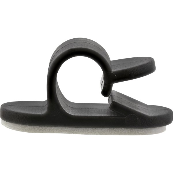 10er Pack Kabelmanager, mit Klebesockel, 2,8cm, schwarz
