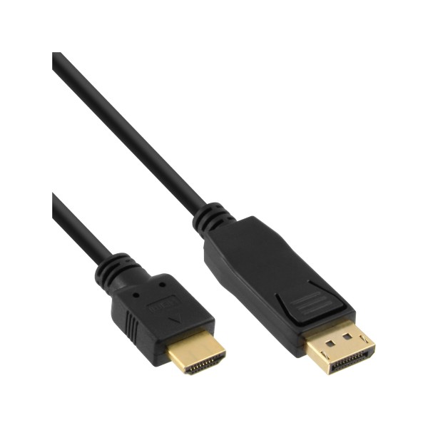 DisplayPort zu HDMI Konverter Kabel, schwarz, 5m