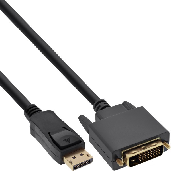 DisplayPort zu DVI Konverter Kabel, schwarz, 0,3m