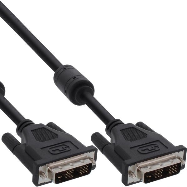 DVI-D Kabel, digital 18+1 Stecker / Stecker, Single Link, 2 Ferrite, 3m