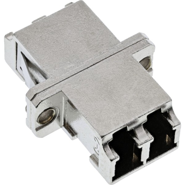 LWL Metall-Kupplung, Duplex LC/LC, singlemode, Keramik-Hülse, zum Einbau
