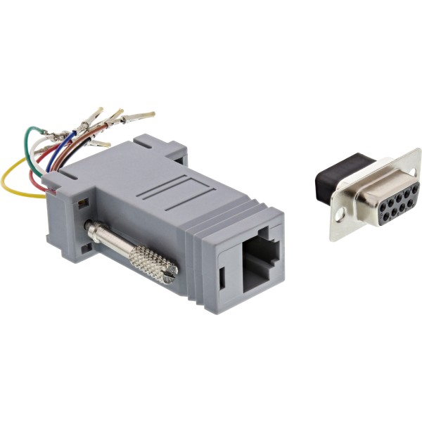 Adapter, 9pol Sub D Buchse an RJ45 Buchse