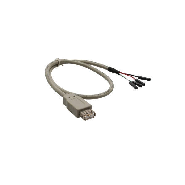 USB 2.0 Adapterkabel, Buchse A auf Pfostenanschluss, 0,4m, bulk