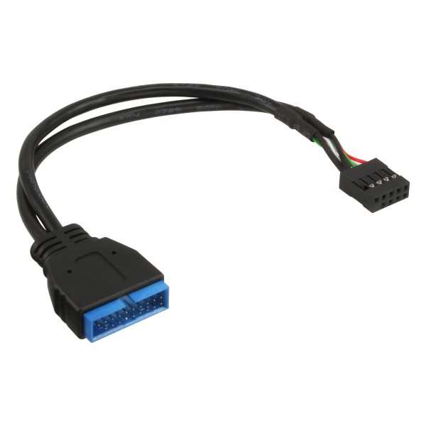 USB 2.0 zu 3.0 Adapterkabel intern, USB 2.0 Mainboard auf USB 3.0 intern, 0,3m