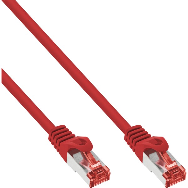 Patchkabel, S/FTP (PiMf), Cat.6, 250MHz, halogenfrei, Kupfer, rot, 15m