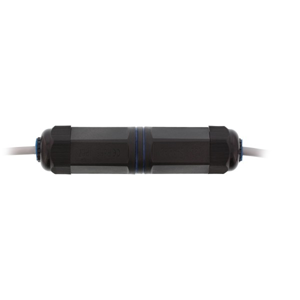 Patchkabelkupplung Cat.6, wasserdicht IP67, 2x RJ45 Buchse, geschirmt