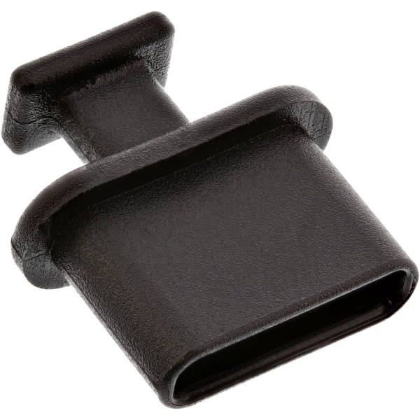 Staubschutz, für USB Typ-C Buchse, schwarz, 50er Pack
