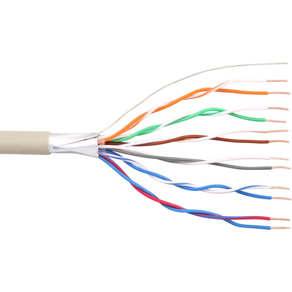 Telefon-Kabel 12-adrig, 6x2x0,6mm, zum Verlegen, 100m Rolle