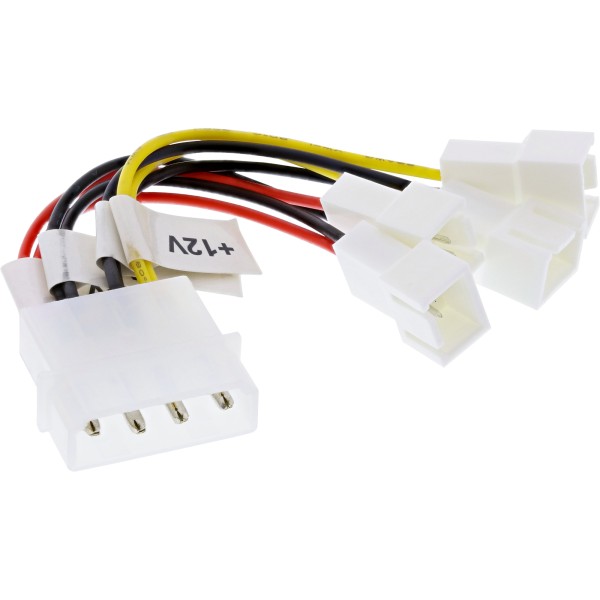 Lüfter Adapterkabel, 2x 12V und 2x 5V, für 4 Lüfter