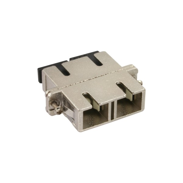 LWL Metall-Kupplung, Duplex SC/SC, multimode, Keramik-Hülse, zum Einbau