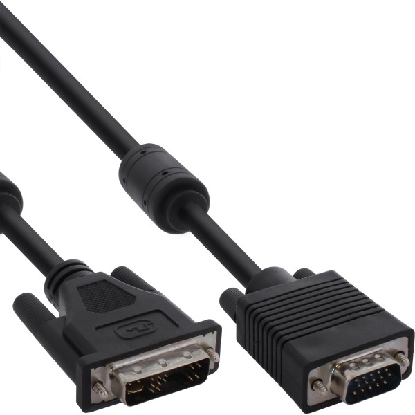 DVI-A Kabel, analog 12+5 Stecker auf 15pol HD Stecker VGA, 3m