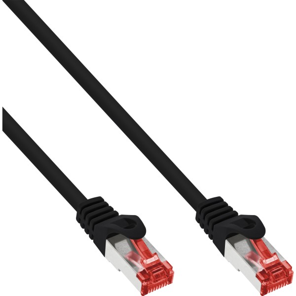 Patchkabel, S/FTP (PiMf), Cat.6, 250MHz, PVC, CCA, schwarz, 2m