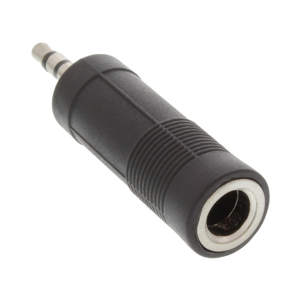 Audio Adapter, 3,5mm Klinke Stecker Stereo an 6,3mm Klinke Buchse, Stereo