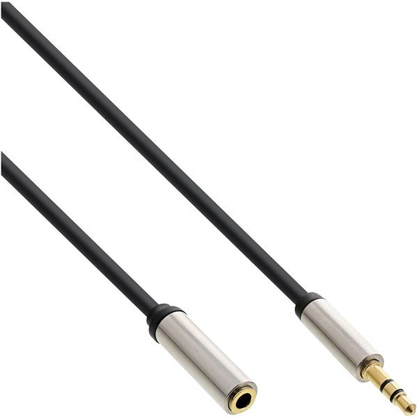 Slim Audio Kabel Klinke 3,5mm ST/BU, Stereo, 0,5m