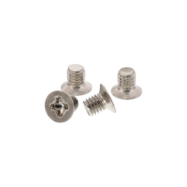 100er Pack Schraubenset, für 2,5" Festplatte / SSD, 3mm, flacher Senkkopf, silber