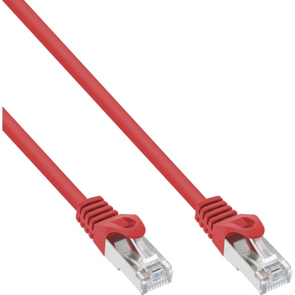 Patchkabel, SF/UTP, Cat.5e, rot, 0,5m
