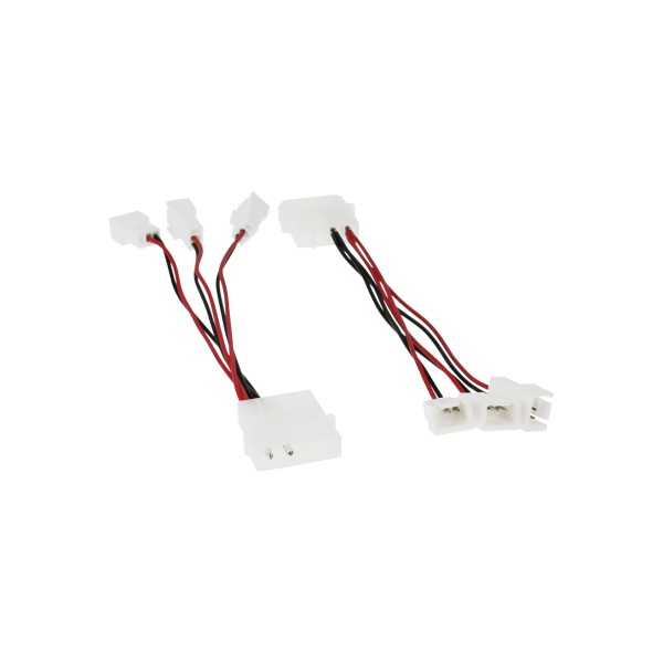 Lüfter Adapterkabel, 12V zu 5V, für 3 Lüfter