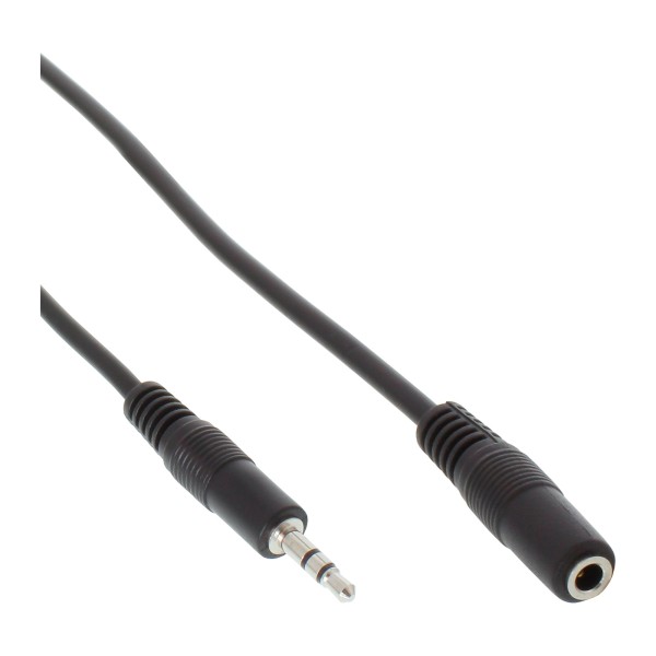 Klinke Verlängerung, 3,5mm Klinke Stecker / Buchse, Stereo, 1,5m