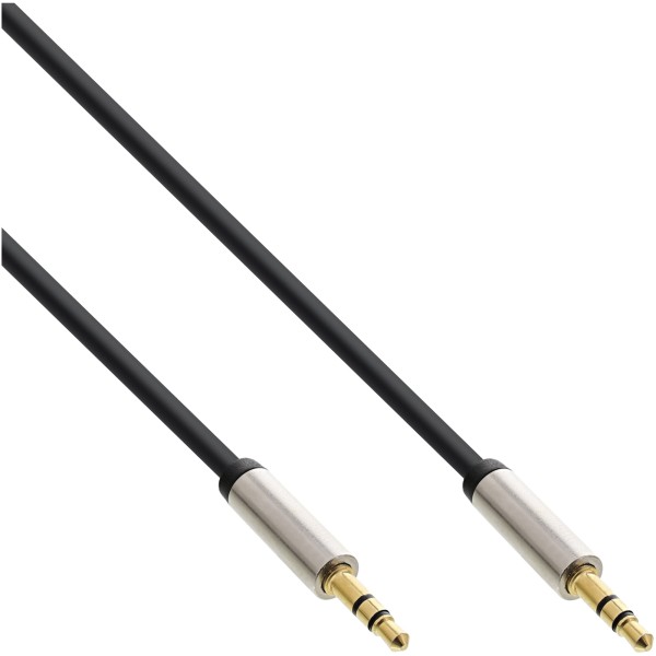 Slim Audio Kabel Klinke 3,5mm ST/ST, Stereo, 3m