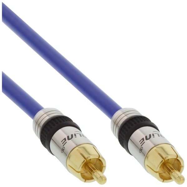 Cinch Kabel AUDIO, PREMIUM, vergoldete Stecker, 1x Cinch Stecker / Stecker, 7m