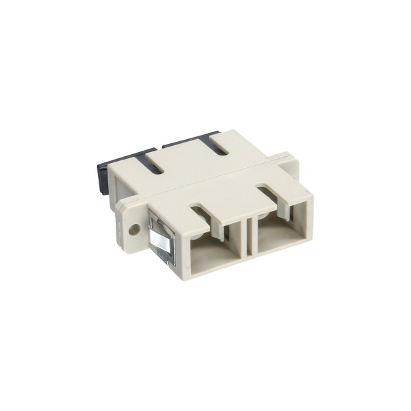 LWL Kupplung, Duplex SC/SC, multimode, beige, Keramik-Hülse, zum Einbau