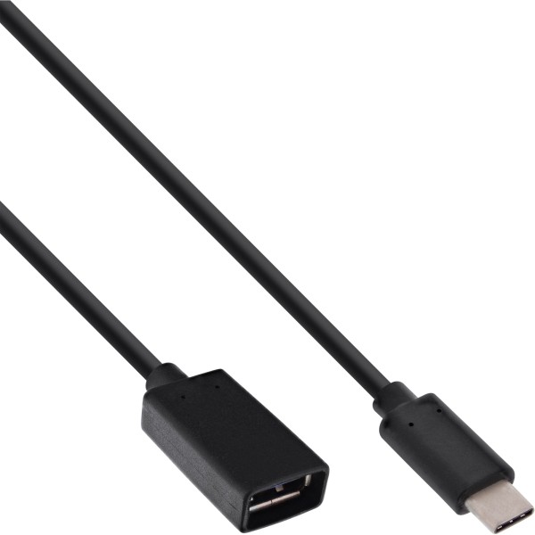 USB 3.1 Adapterkabel, Typ C Stecker an A Buchse, 0,15m