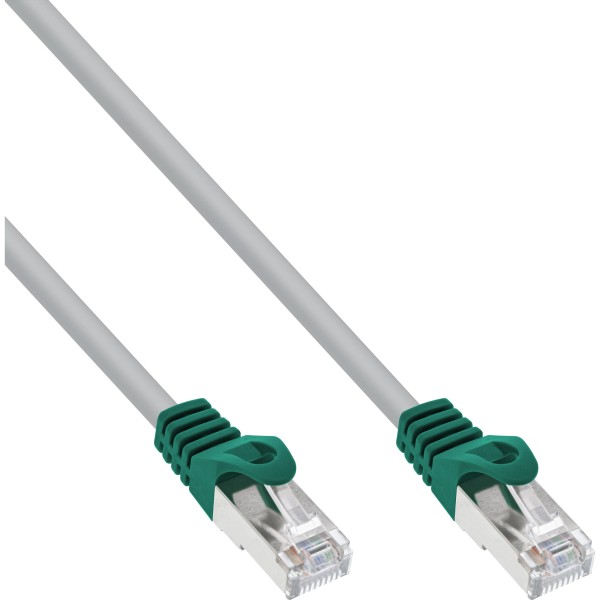 Crossover Patchkabel, F/UTP, Cat.5e, grau, 10m
