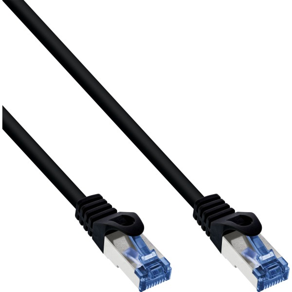 Patchkabel, Cat.6A, S/FTP, PE outdoor, schwarz, 15m