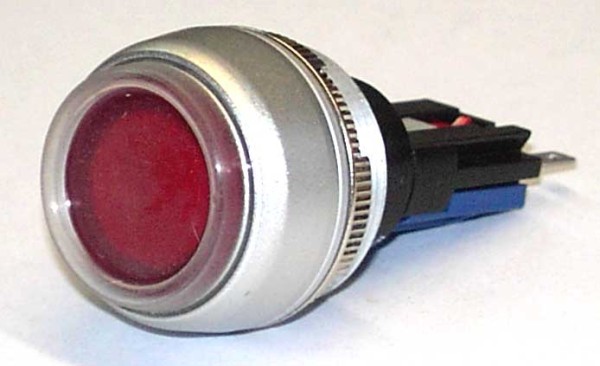 TH25 Signallampe, Ø=25mm, Frontring neutral, Steckanschluss, IP67