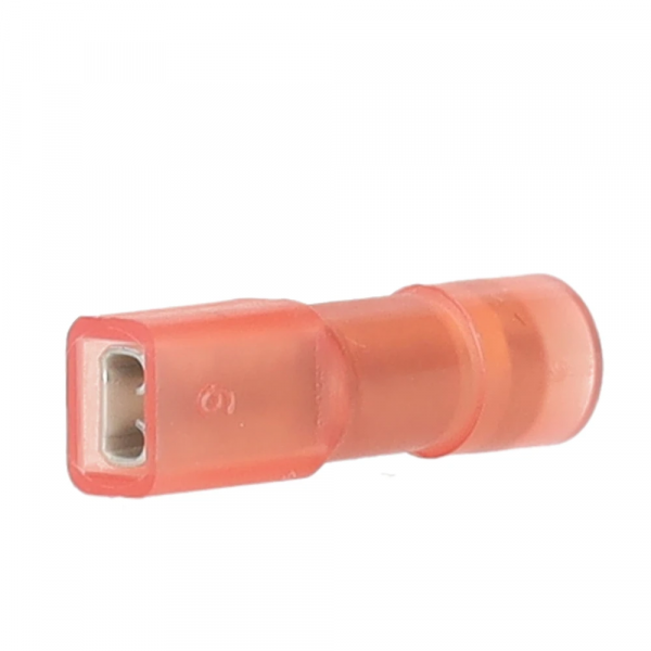 Flachsteckhülse isoliert, 2,8x0,5mm für 0,5-1,5mm²