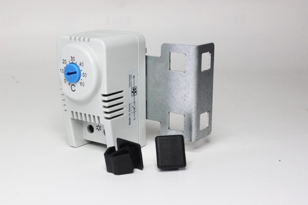 Thermostat Schließer mit Halterung 1 HE und Befestigungsclips