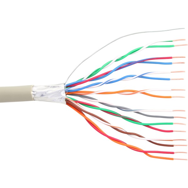 Telefon-Kabel 16-adrig, 8x2x0,6mm, zum Verlegen, 25m Ring