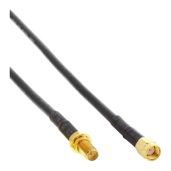 WLAN Kabel, R-SMA-Stecker auf R-SMA-Kupplung, 3m, bulk