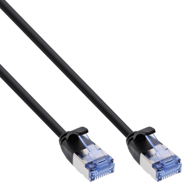 Patchkabel slim, U/FTP, Cat.6A, schwarz, 7,5m