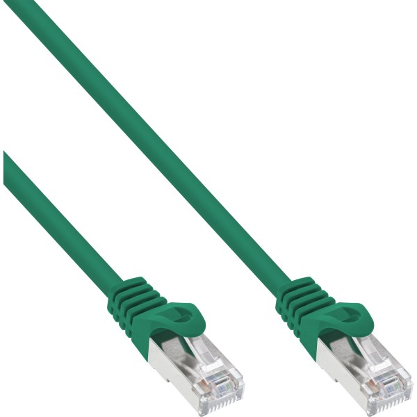 Patchkabel, SF/UTP, Cat.5e, grün, 0,25m