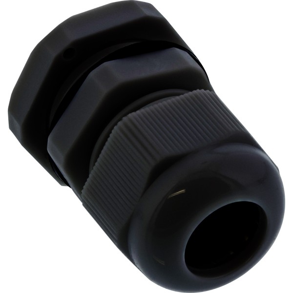 Kabeldurchführung PG 13.5 Nylon IP68 6-12mm, schwarz, 10 Stück