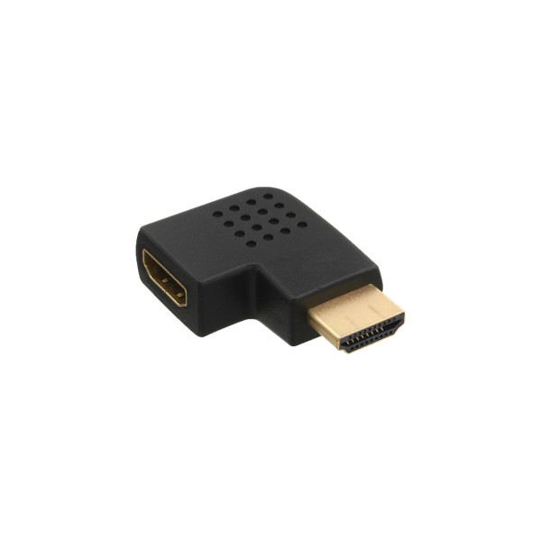 HDMI Adapter, Stecker / Buchse, seitlich links gewinkelt, vergoldete Kontakte, 4K2K kompatibel